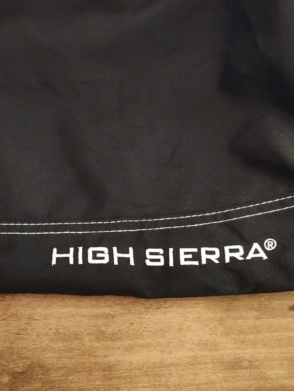High Sierra Black Duffel with Front Zip Pocket